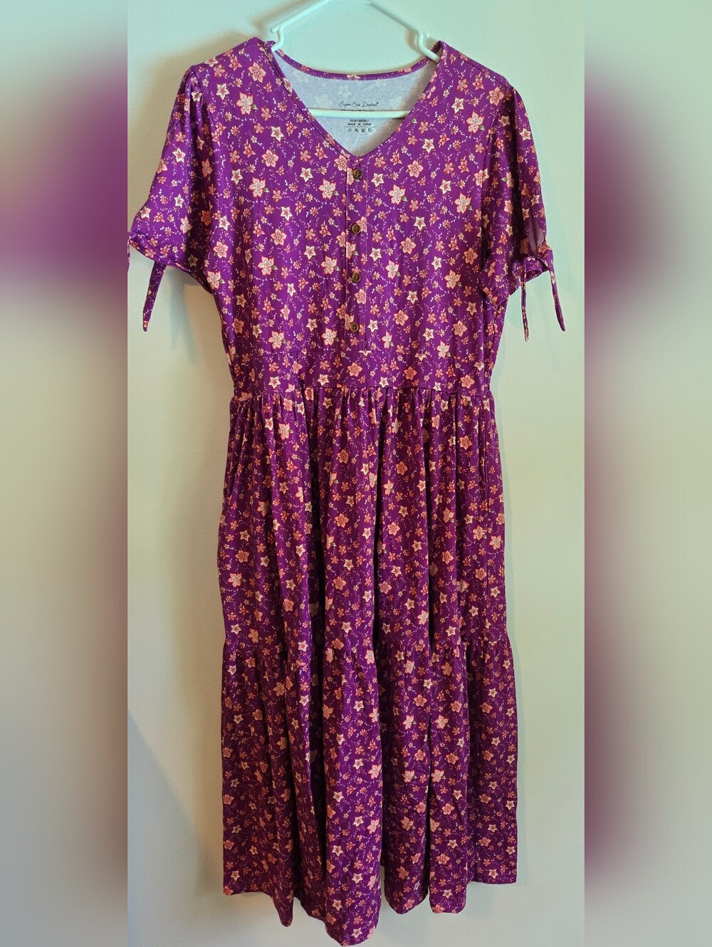 Super Cute Dresses L Pink Midi Dress